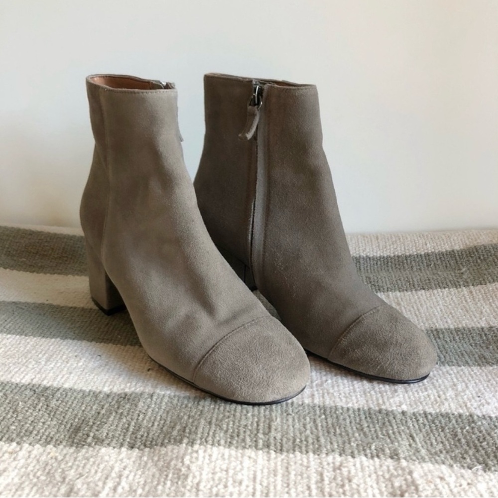Halogen Suede-like Ankle Boots Tan Women Size 5